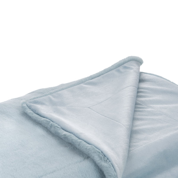 Plaid Luxe Bleu glacier 130x170 cm