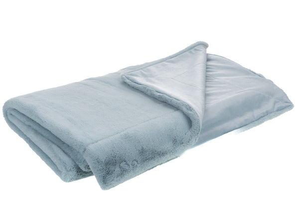 Plaid Luxe Bleu glacier 130x170 cm