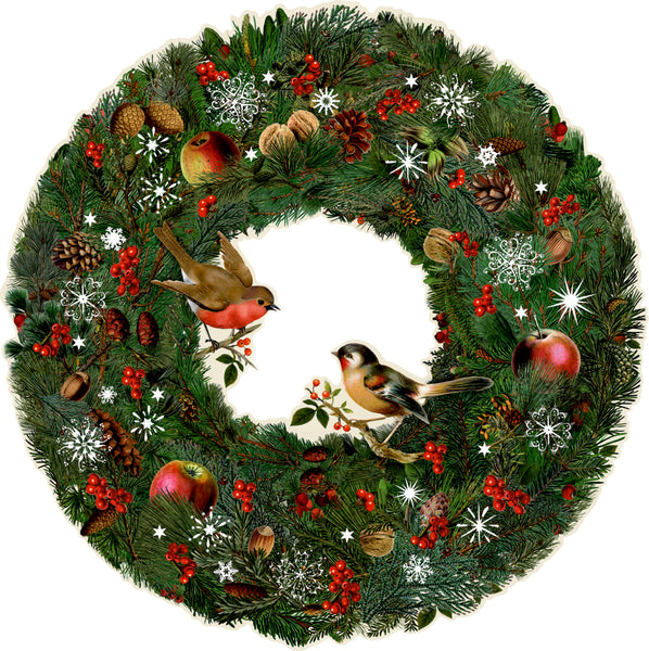Calendrier de l'Avent Couronne de Sapin Nostalgique