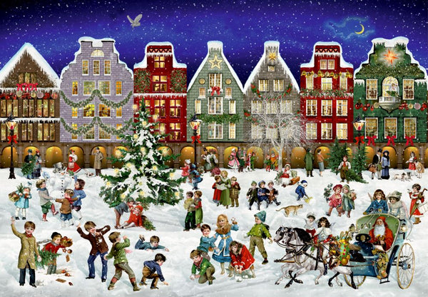 Puzzle Calendrier de l'Avent Soirée d'hiver en ville