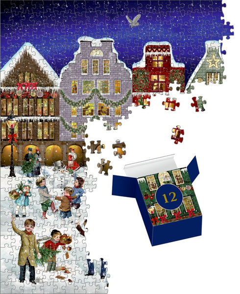 Puzzle Calendrier de l'Avent Soirée d'hiver en ville