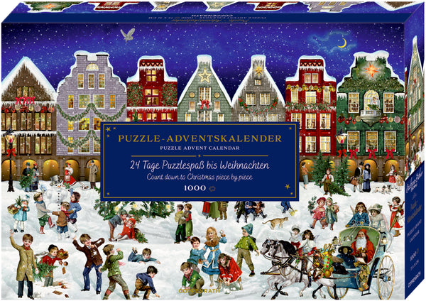 Puzzle Calendrier de l'Avent Soirée d'hiver en ville