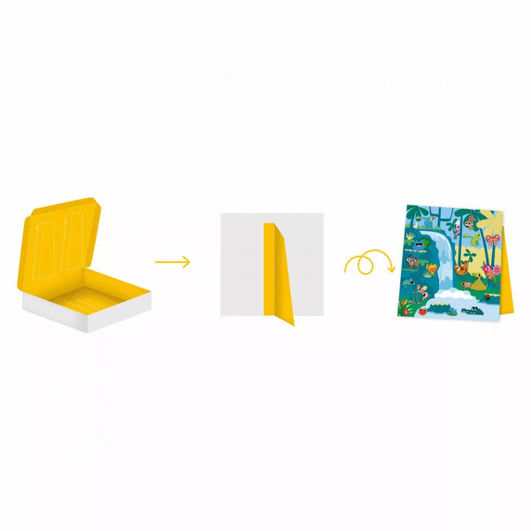 Coffret créatif Gommettes et Décors Jungle (5+)