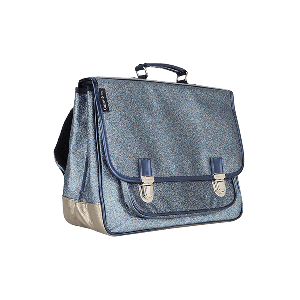 Grand Cartable Paillettes Bleu Marine (CE2/CM1/CM2)