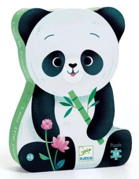 Puzzle silhouette - Léo le panda (24 pièces)