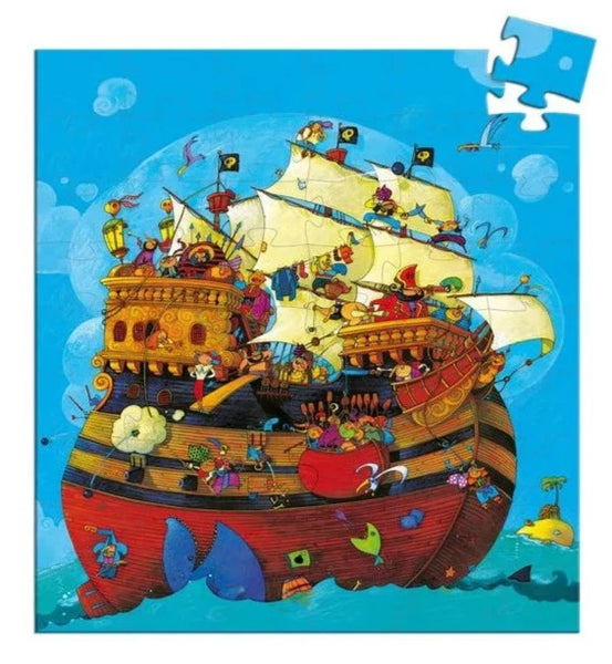 Puzzle silhouette - le bateau de Barberousse (54 pièces)