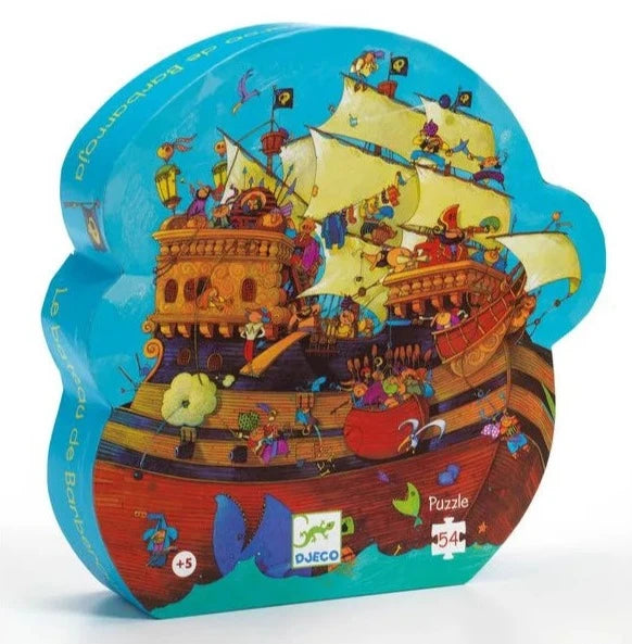 Puzzle silhouette - le bateau de Barberousse (54 pièces)