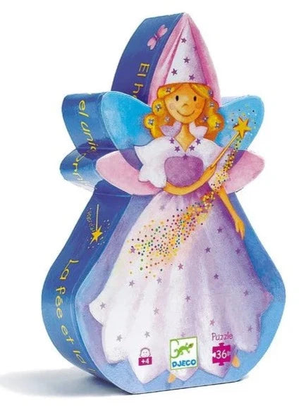 Puzzle silhouette - la Fée et la Licorne (36 pièces)