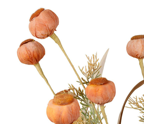 Bouquet Capsule Champêtre Rose Orange H53cm