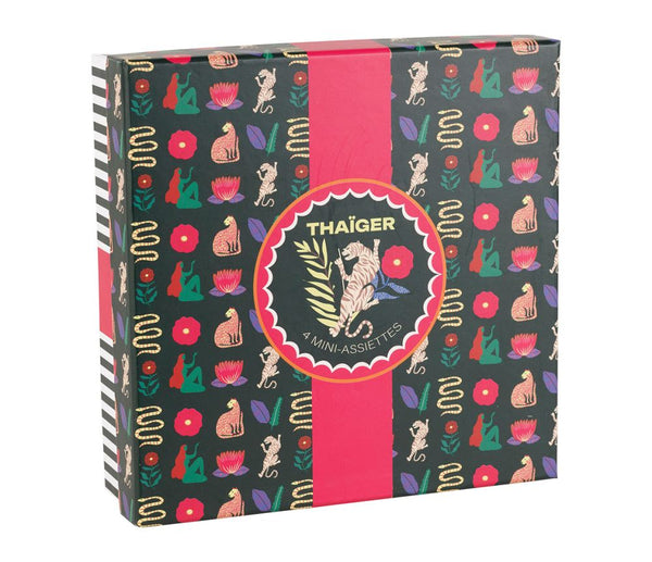 Lot de 4 Mini Assiettes Thaiger