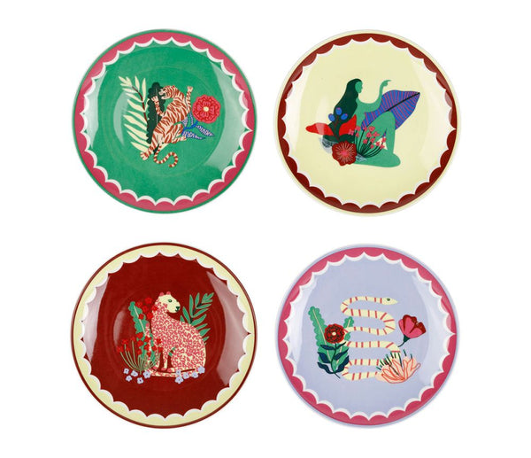 Lot de 4 Mini Assiettes Thaiger