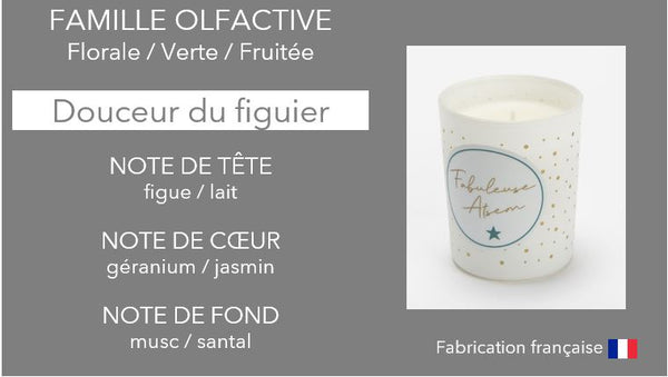 Bougie Fabuleuse ATSEM Fleur de Figuier
