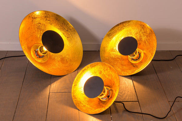 Lampe Samy Noir et Or Petit Modèle