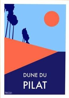 Affiche Dune du Pilat 21x30cm