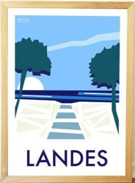 Affiche Landes 21x30cm