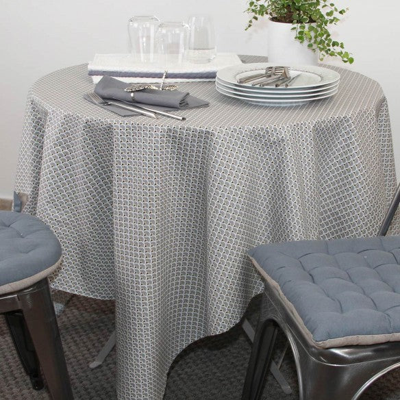Nappe enduite Eventails Gris (plusieurs tailles)
