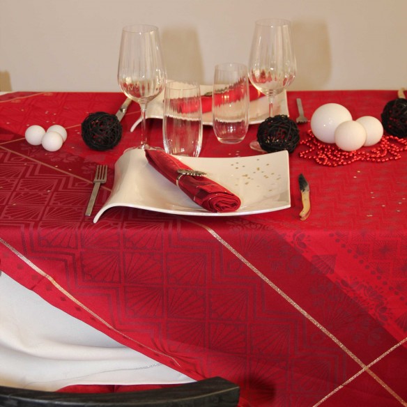Nappe Festif Rouge (350x150 cm)