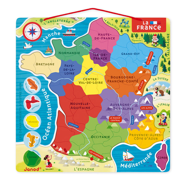 Puzzle France magnétique (7+)