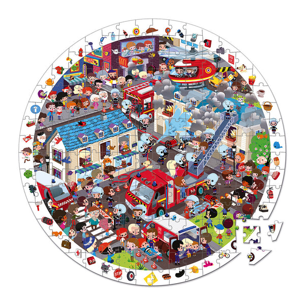Puzzle d'observation Pompiers (208 pièces)